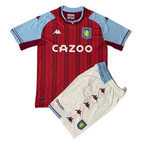 Camiseta Aston Villa Replica Primera Ropa Niño 2021/22